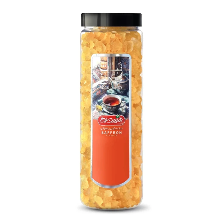 Saffron flavour crystal candy