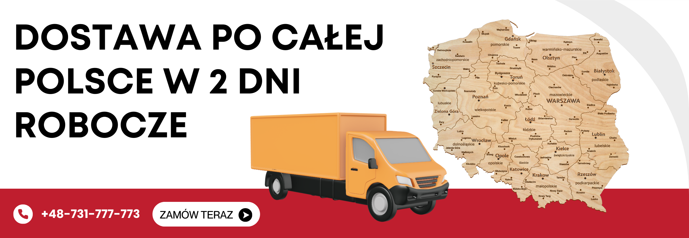 Dostawa w Polsce w 2 dni